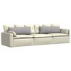 vidaXL Sofa Kussens 2 pcs Wolkengrijs 120 x 40 cm Stof