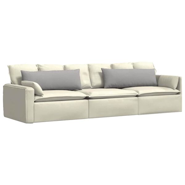 vidaXL Sofa Kussens 2 pcs Wolkengrijs 120 x 40 cm Stof