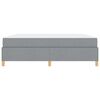 vidaXL Bedframe met matras Lichtgrijs 180 x 200 cm Stof