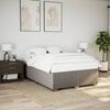 vidaXL Bedframe zonder matras stof taupe 160x200 cm