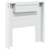 vidaXL Hoofdbord met plank Wit 100 x 16,5 x 103,5 cm Bewerkt hout
