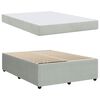 vidaXL Bedframe met matras Lichtgrijs 160 x 200 cm Stof