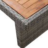 vidaXL Tuintafel 240x90x74 cm poly rattan en massief acaciahout