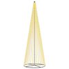 vidaXL LED Kerstboom 485 cm 1632 LED's Warmwit IJzer Zwart
