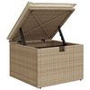 vidaXL Bankstel met kussen 4 pcs poly rattan