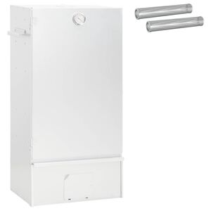 vidaXL Rookoven 3 st 44,5 x 29 x 83 cm Verzinkt staal zilver
