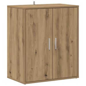 vidaXL Schoenenkast 60x35x70 cm bewerkt hout artisanaal eikenkleur