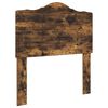 vidaXL Bedframe met hoofdeinde Gerookt eiken 90 x 190 cm Bewerkt hout