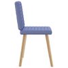 vidaXL Eetkamerstoelen 6 st stof jeansblauw