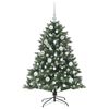 vidaXL Kunstkerstboom met 150 LED Groen 120 cm PVC en Plastic en Staal
