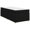 vidaXL Bedframe met matras Zwart 100 x 200 cm Stof
