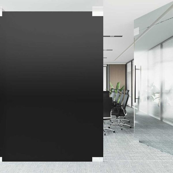vidaXL Statistisch Raamfoli Zwart 60 x 500 cm PVC