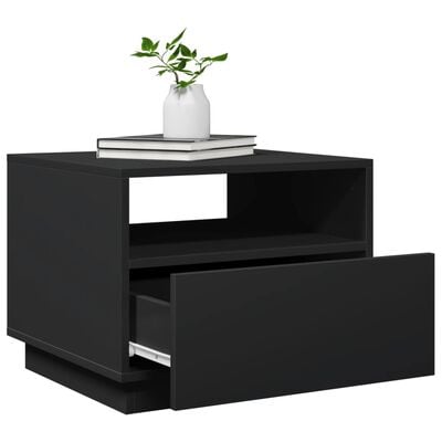 vidaXL Salontafel met LED-verlichting 50x49x40 cm zwart