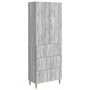 vidaXL Kastenset 2 pcs Grijs Sonoma 66 x 34,5 x 90 cm Bewerkt hout