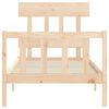 vidaXL Bedframe met hoofdbord massief hout