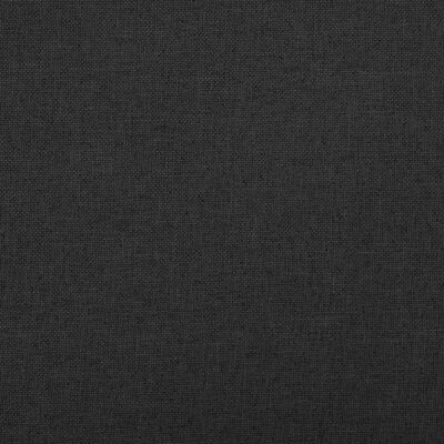 vidaXL Opbergbank inklapbaar 76x38x38 cm kunstlinnen zwart