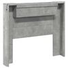 vidaXL Hoofdbord Beton Grijs 120 x 16,5 x 103,5 cm Bewerkt hout