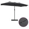 vidaXL Tuinparasol Antraciet 385 x 209 x 244 cm Polyester