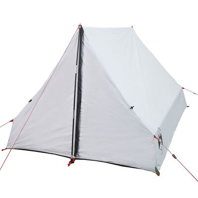 vidaXL Tent A-frame 2-persoons waterdicht verduisterend stof wit