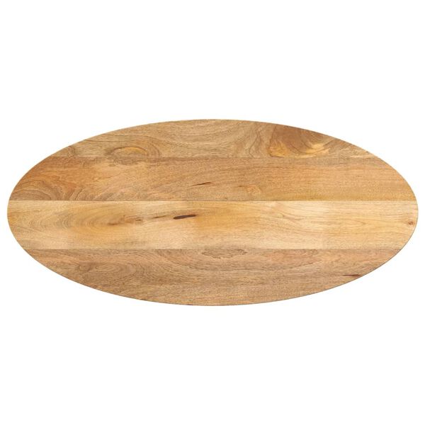 vidaXL Tafelblad ovaal 110x40x2,5 cm massief mangohout