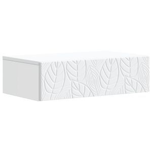 vidaXL Wandmontage Zijtafel Wit 59 x 34,5 x 17 cm Bewerkt hout