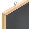 vidaXL Krijtbord met massief grenenhouten frame zwart 100x55 cm