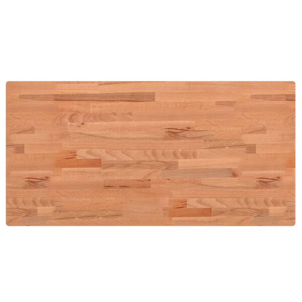 vidaXL Tafelblad rechthoekig 80x40x1,5 cm massief beukenhout