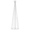 vidaXL Kegelkerstboom 400 meerkleurige LED's 100x360 cm
