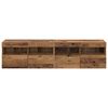 vidaXL TV Wandkasten 2 pcs Oud Hout 80 x 30 x 40 cm Bewerkt hout