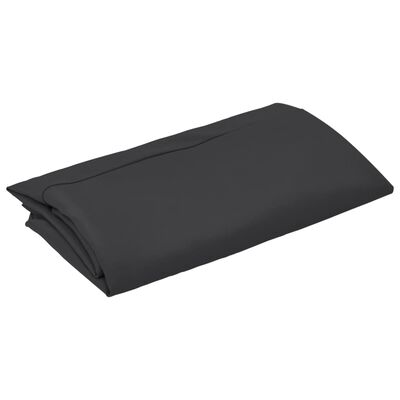 vidaXL Vervangingsdoek voor zweefparasol 350 cm zwart
