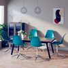 vidaXL Eetkamerstoelen draaibaar 6 st PP turquoise