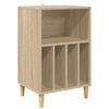 vidaXL Draaitafelstand Sonoma Eiken 47 x 39,5 x 74,5 cm Bewerkt hout
