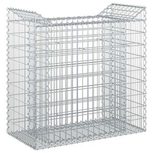 vidaXL Gabion Verhoogd Bed 50 x 100 x 100 cm Gegalvaniseerd staal