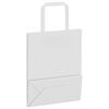 vidaXL Papieren zakken 50 st met hengsels 18x8x22 cm wit