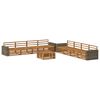 vidaXL Buiten bankenset 9 pcs Naturel Massief acaciahout