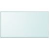 vidaXL Tafelblad van gehard glas 1200x650 mm rechthoekig
