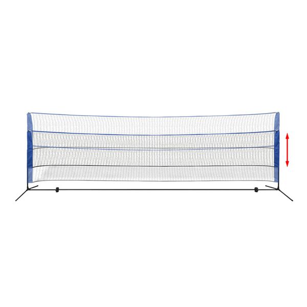 vidaXL Badminton net met shuttles 500x155 cm