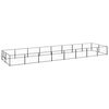 vidaXL Hondenkennel 16 m&sup2; staal zwart