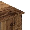 vidaXL Bureau 100x55x75 cm bewerkt hout oud houtkleurig