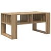 vidaXL Salontafel Artisan Eiken 92 x 49,5 x 45 cm Bewerkt hout