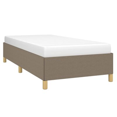 vidaXL Bedframe stof taupe 90x190 cm