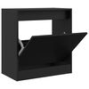 vidaXL Schoenenkast 60x34x63,5 cm bewerkt hout zwart