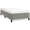vidaXL Bedframe zonder matras 90x200 cm fluweel lichtgrijs