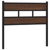 vidaXL Vervangend hoofdbord 107 cm bewerkt hout en staal bruin eikenkleurig