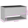 vidaXL Opbergbox voor buiten 100x55x55,5 cm poly rattan bruin
