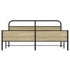 vidaXL Bedframe zonder matras metaal sonoma eikenkleurig 193x203 cm