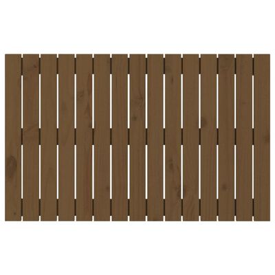 vidaXL Wandhoofdbord 95,5x3x60 cm massief grenenhout honingbruin
