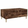 vidaXL Salontafel 90x50x36,5 cm bewerkt hout gerookt eikenkleurig