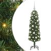 vidaXL Kunstkerstboom Groen 120 cm PVC en Staal en Kunststof