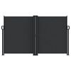 vidaXL Windscherm uittrekbaar 140x600 cm zwart